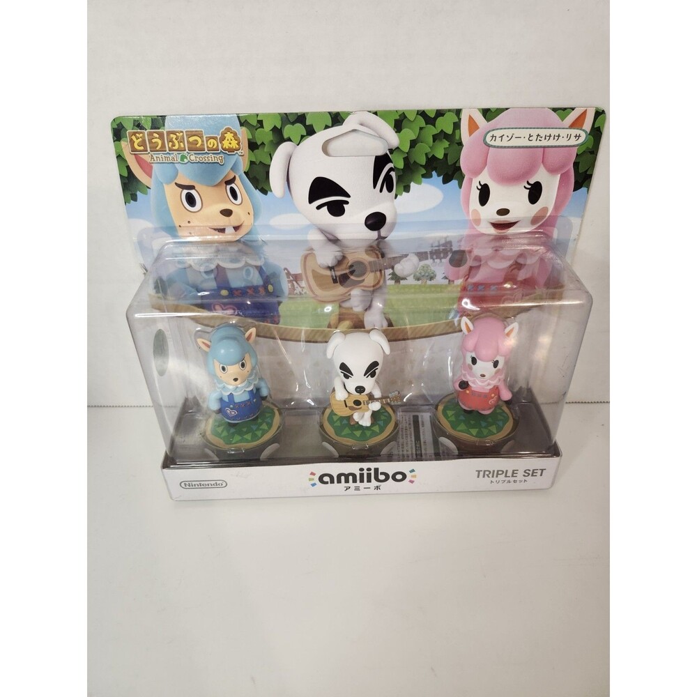 Nintendo Amiibo Animal Crossing Series Edition 3-Pack Cyrus KK Reese Figures NEW
